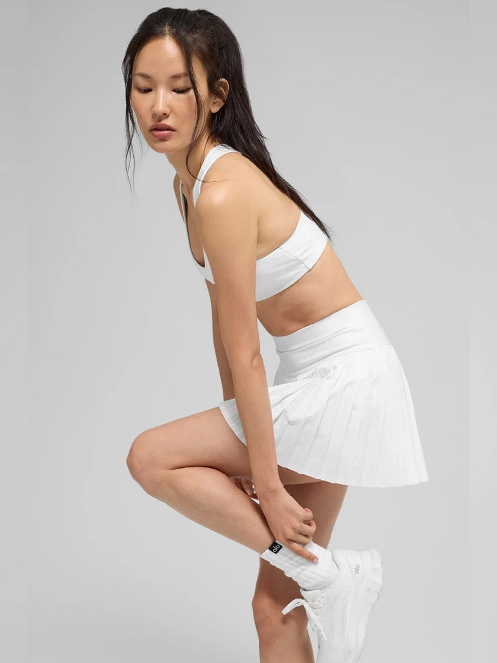 alo White grand Slam Tennis skirt